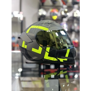 Sarı 912 Çene Açılır Kask Renkli Vİzörlü (+1 Şeffaf Vizör)