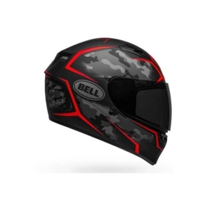 Stealth Camo Matte Black - Red Motosiklet Kaskı Kapalı