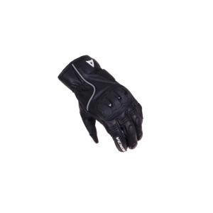 D1 Yarı Uzun Siyah Motosiklet Eldiveni (gerçek Deri)