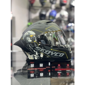 871 CYBER Gümüş Vizörlü Kapalı Kask