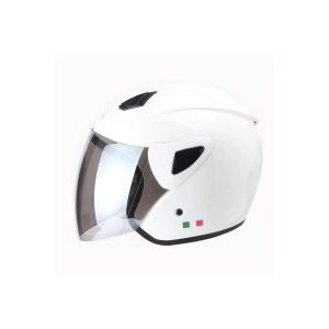 Sw 733-700 Beyaz Yarım Kask - Aynalı Cam