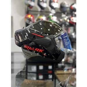 Oxo Reyder Kırmızı Siyah Çene Açılır Kask