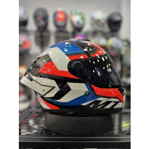 THUNDER 4 VALIANT MAVI BEYAZ (ŞEFFAF VİZÖRLÜ)