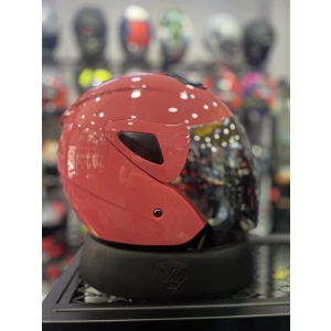 733 Pembe Yarım Kask Aynalı Vizör