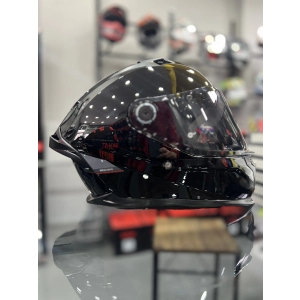 Helmets Kask Braker Sv Solid A1 Parlak Siyah Şeffaf Vizörlü