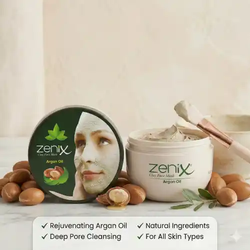 Zenix Yüz Maskesi 350ml Kil Argan