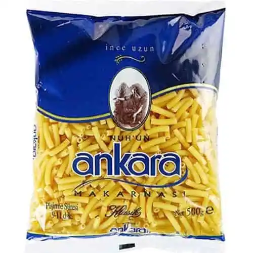 Ankara Makarna 500gr İnce Uzun 20Li Koli