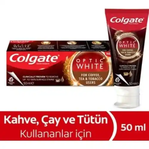 Colgate 50ml Optic White Kahve Çay Sigara Kul.