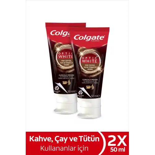 Colgate Optic White Çay-kahve-sigara 2x50ml
