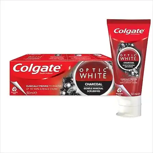 Colgate Optic White Charcoal 50+50ml