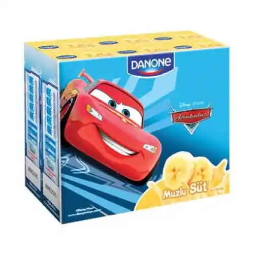 Danone Süt Muzlu 180ml Paket 6lı