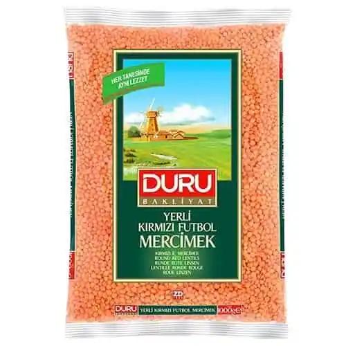 Duru Kırmızı Mercımek Futbol 1000 Gr