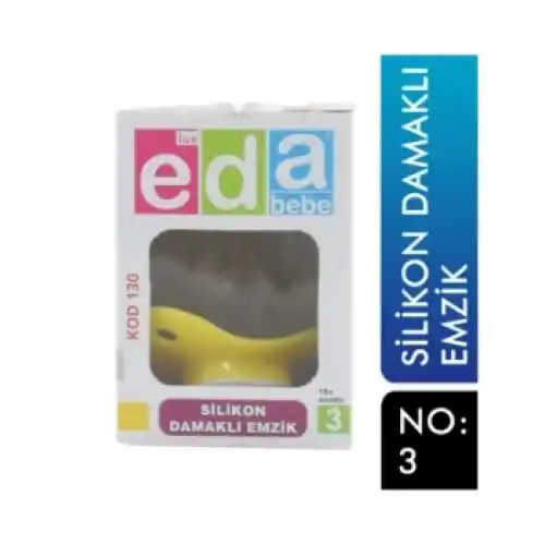 Eda Bebe Silikon Damak Emzik 2no  Paket