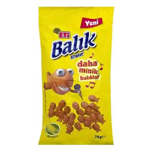 Eti Balık Kraker Daha Minik 70  Gr