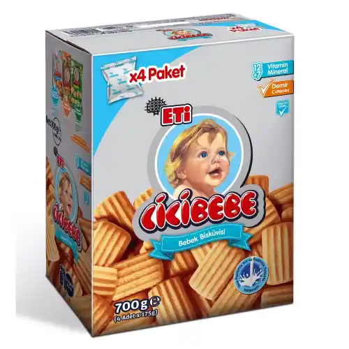 Eti Cicibebe Bisküvi 700 Gr. Kutu