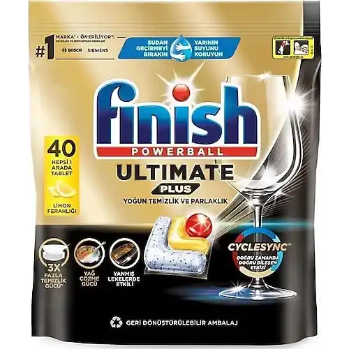 Fınish Ultimate Plus H1a 40lı Paket 3lü (toplam 120adetli)
