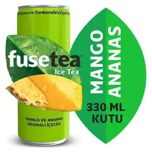 Fuse Tea Soğuk Çay Mango Ananas Aromalı İçecek Kutu 330 Ml