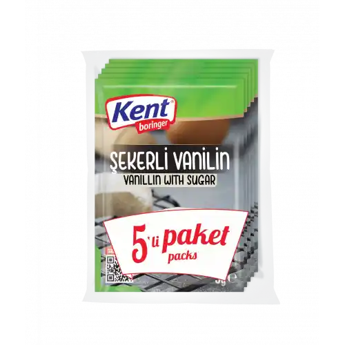 Kent Şekerli Vanilin 5li Paket
