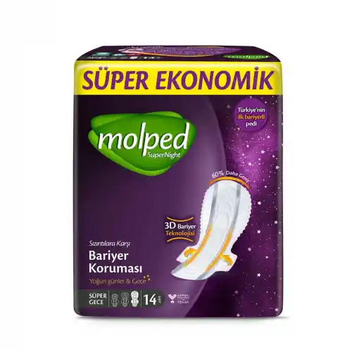 Molped Süper Night Sper Eko Gece 14lü