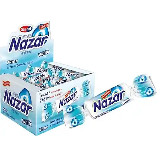 Nazar White Nane Arm. Sakız 100lü