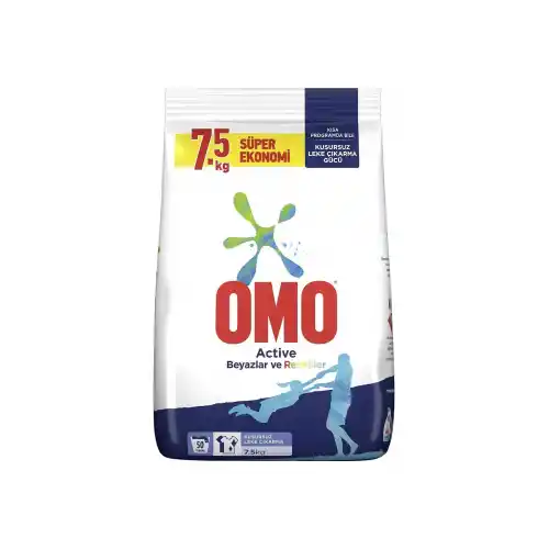 Omo Matik Active Renkli Ve Beyaz 7,5  Kg