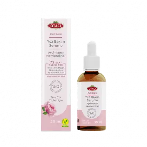 Otacı Gül Kürü Nemlendirici Aydınlatıcı Yüz Bakım Serumu 30 Ml