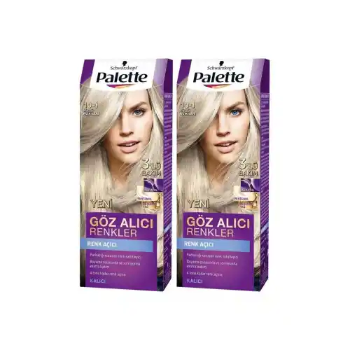 Palette Göz Alıcı Renkler Saç Boyası 10-1 Frosty Silver Paket 2li