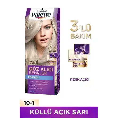 Palette Göz Alıcı Renkler Saç Boyası 10-1 Frosty Silver Paket 2li
