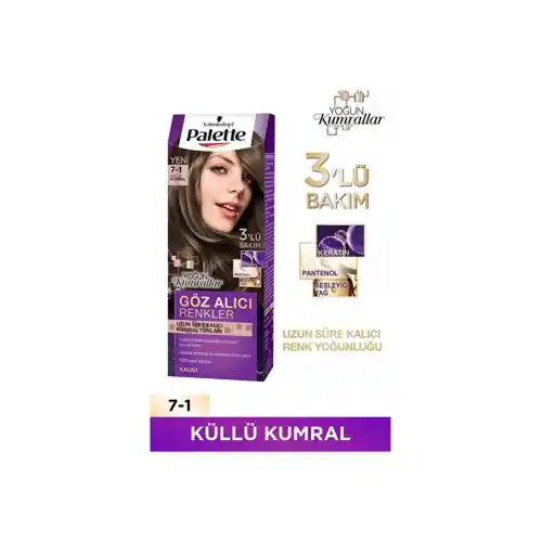 Palette Göz Alıcı Renkler 7-1 Küllü Kumral