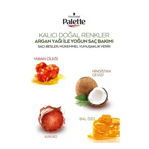 Palette Doğal Renkler Saç Boyası 7-0 Kumral 50ml