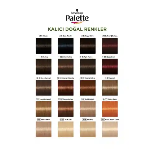 Palette Doğal Renkler Saç Boyası 7-0 Kumral 50ml
