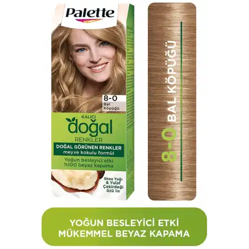 Palette Doğal Renkler Saç Boyası 8-0 Bal Köpüğü 50ml