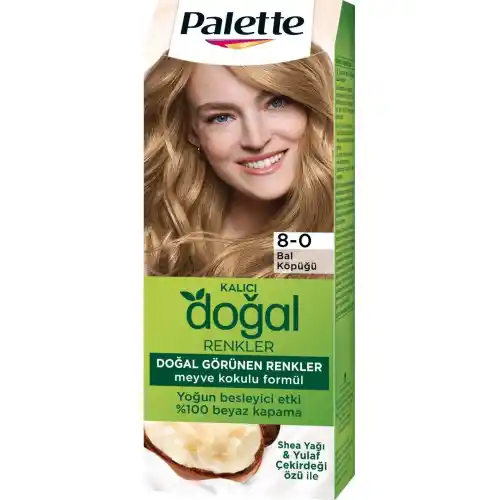 Palette Doğal Renkler Saç Boyası 8-0 Bal Köpüğü 50ml