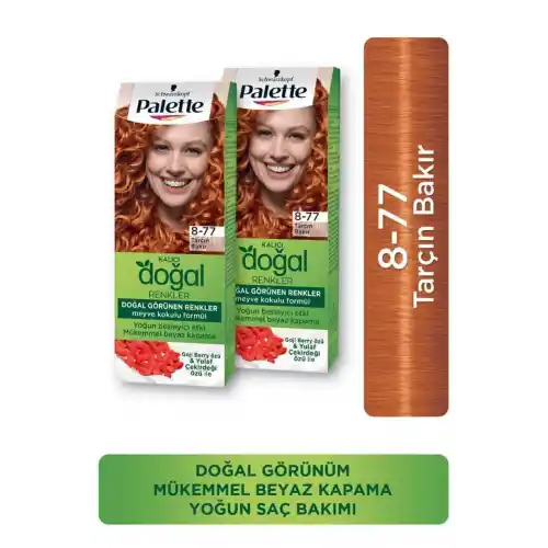 Palette Kalıcı Doğal Renkler 8-77 Tarçın Bakır Paket 2li