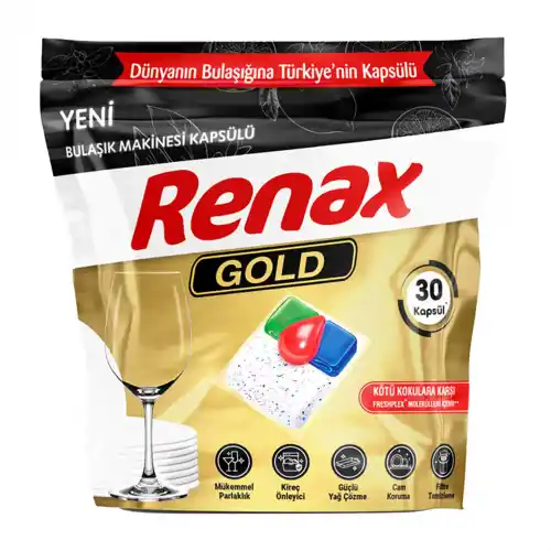 Renax Bulaşık Tableti Gold 30lu