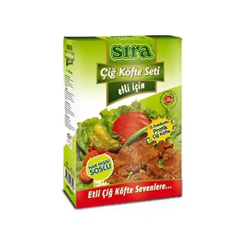 Sıra Çiğ Köfte Seti Etli 500 Gr