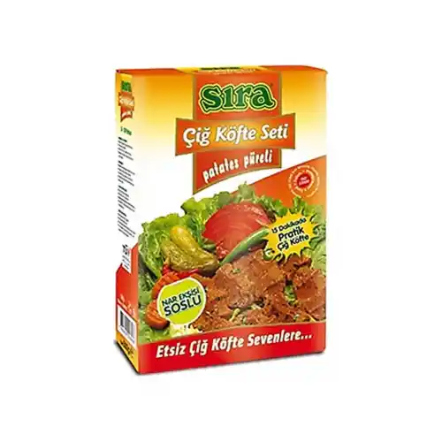 Sıra Çiğ Köfte Seti Etsiz Patates Püreli 500 Gr