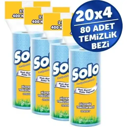 Solo Hijyenik Temizlik Bezi Paket 4lü