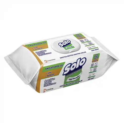 Solo Yüzey Temizleyici 100lü Havlu Beyaz Sabun