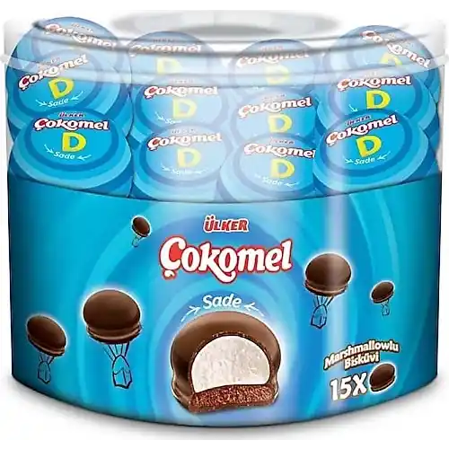 Ülker Çokomel Marshmallow Sade 15x12g 180gr