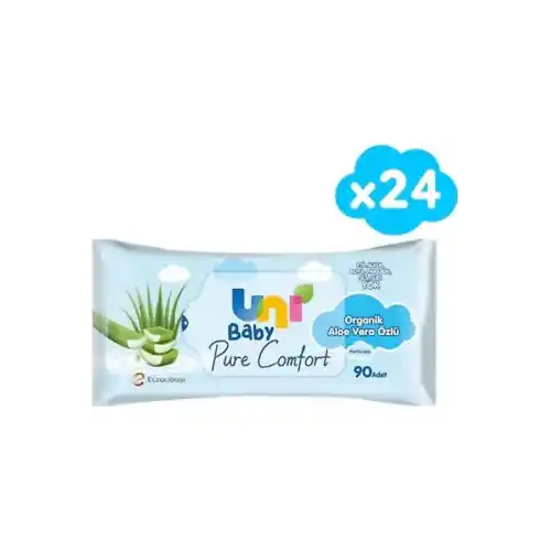 Uni Baby Islak Mendil Pure Comfort 90lı Koli 24lü