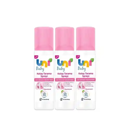 Uni Baby Kolay Tarama Saç Spreyi 200ml Paket 3lü