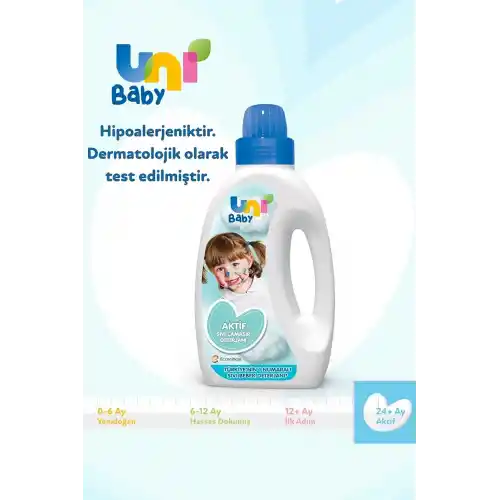Unibaby Sıvı Çamaşır Deterjanı 1500ml Aktif Paket 2li