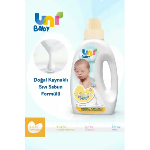 Unibaby Sıvı Deterjan Yumuşatıcı Set 2x1500ml (SARI-PEMBE)