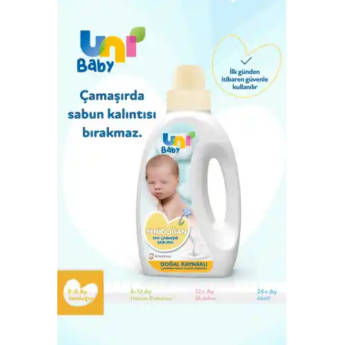 Unibaby Sıvı Deterjan Yumuşatıcı Set 2x1500ml (SARI-PEMBE)