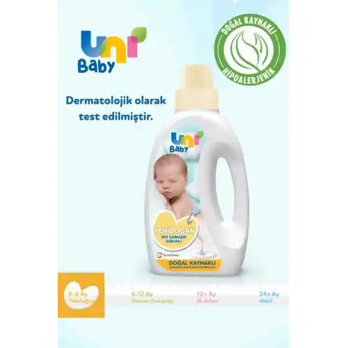 Unibaby Sıvı Deterjan Yumuşatıcı Set 2x1500ml (SARI-PEMBE)