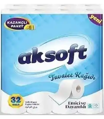 Aksoft Tuvalet Kağıdı 32li 3Lü Avantaj Paket