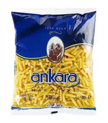 Ankara Makarna 500gr İnce Uzun 20Li Koli