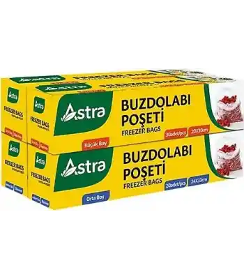 Astra Buzdolabı Poşeti 24 X 33 Cm. 100 Yp.