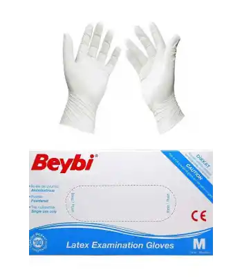 Beybi Latex Eldıven Medium 100lü Pudralı